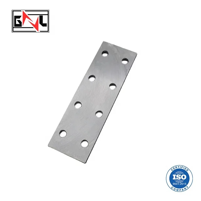 Solid Elevator Guide Rail Fishplate For Cabin Side With Bolt And Nut