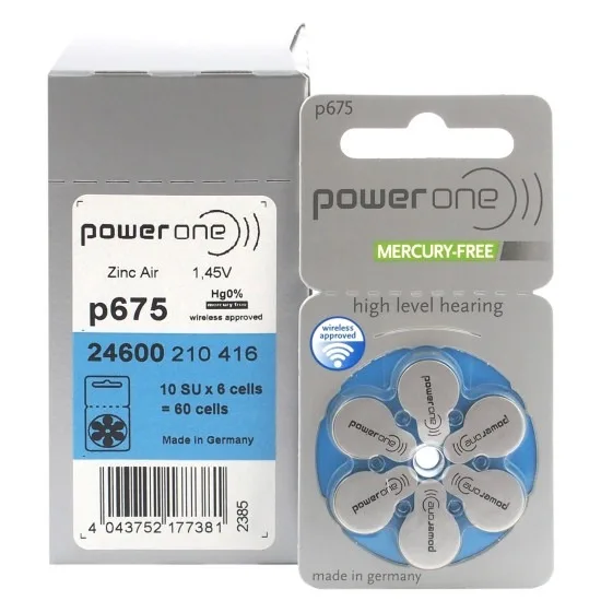 Power One Digital Hearing Aid Batteries Most Selling Battery For