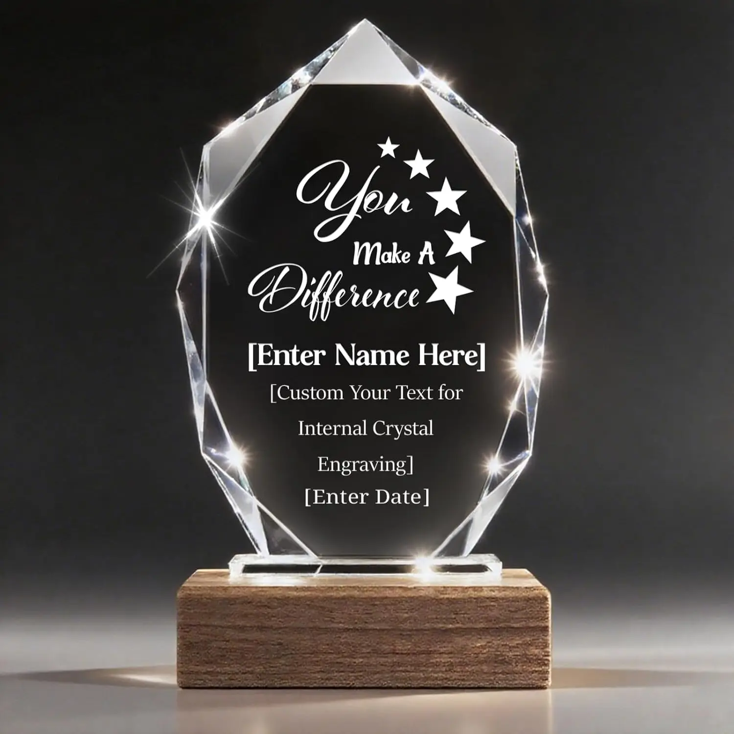 Personalized Crystal Trophy