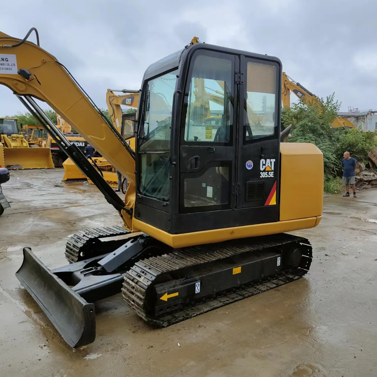 Used 5t Small Hydraulic Excavator Cat305.5e2 Crawler Excavator Digger