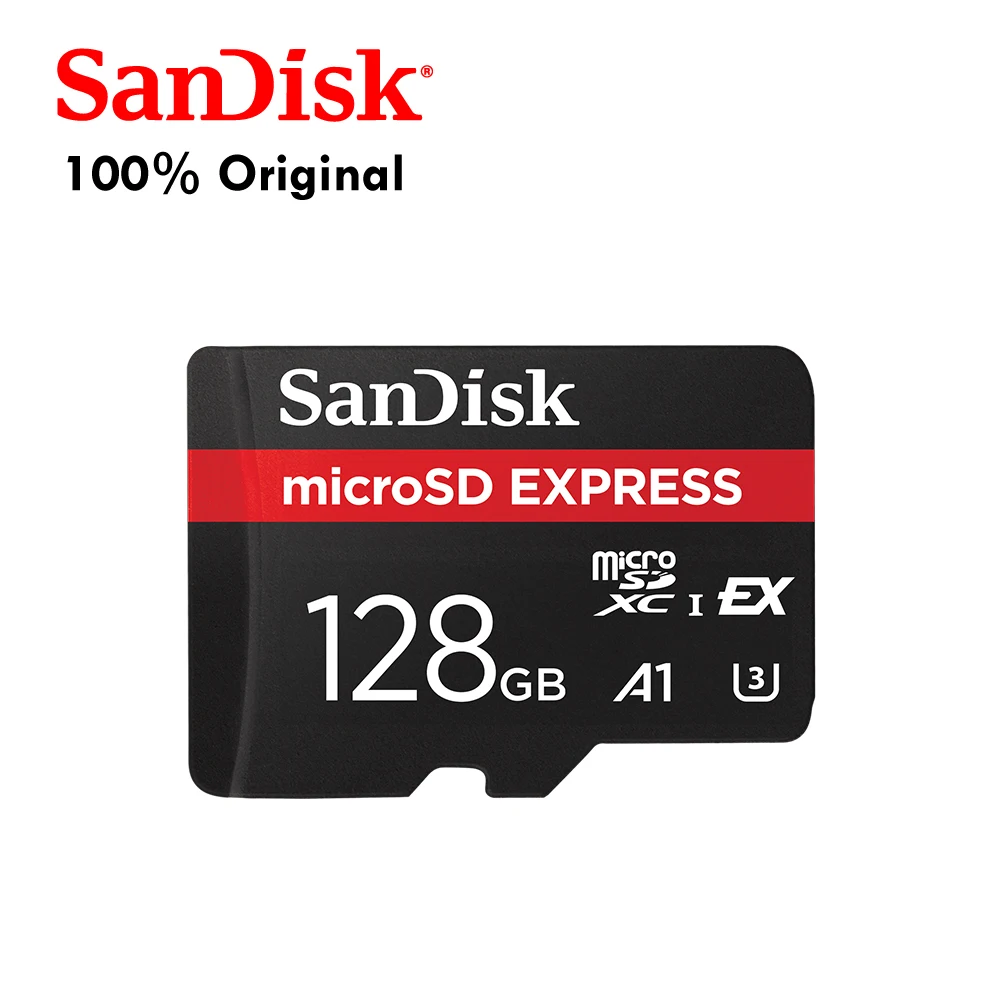 Side-by-side comparison of UHS-I and microSD Express card labels