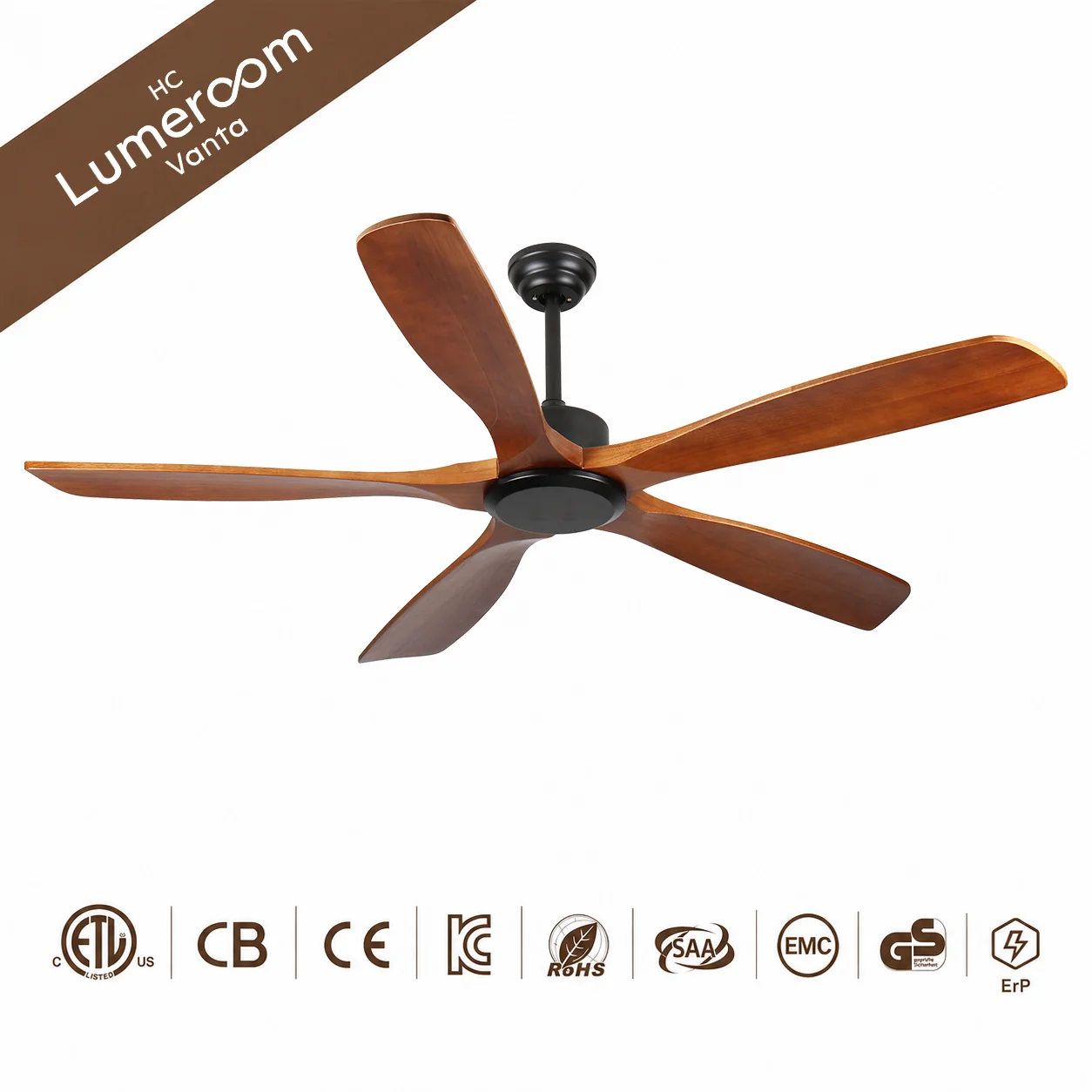 Ceiling Fan, 50 W, Solid Wood + Metal - detail 12