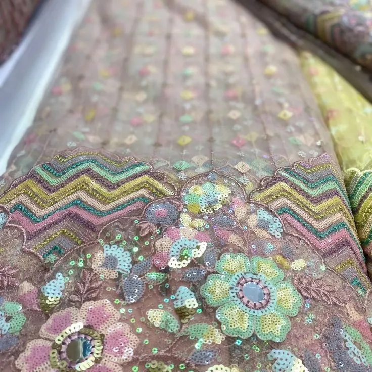 Genuine Grade Natural Sequin Fabric Elevate Your Designs With Premium