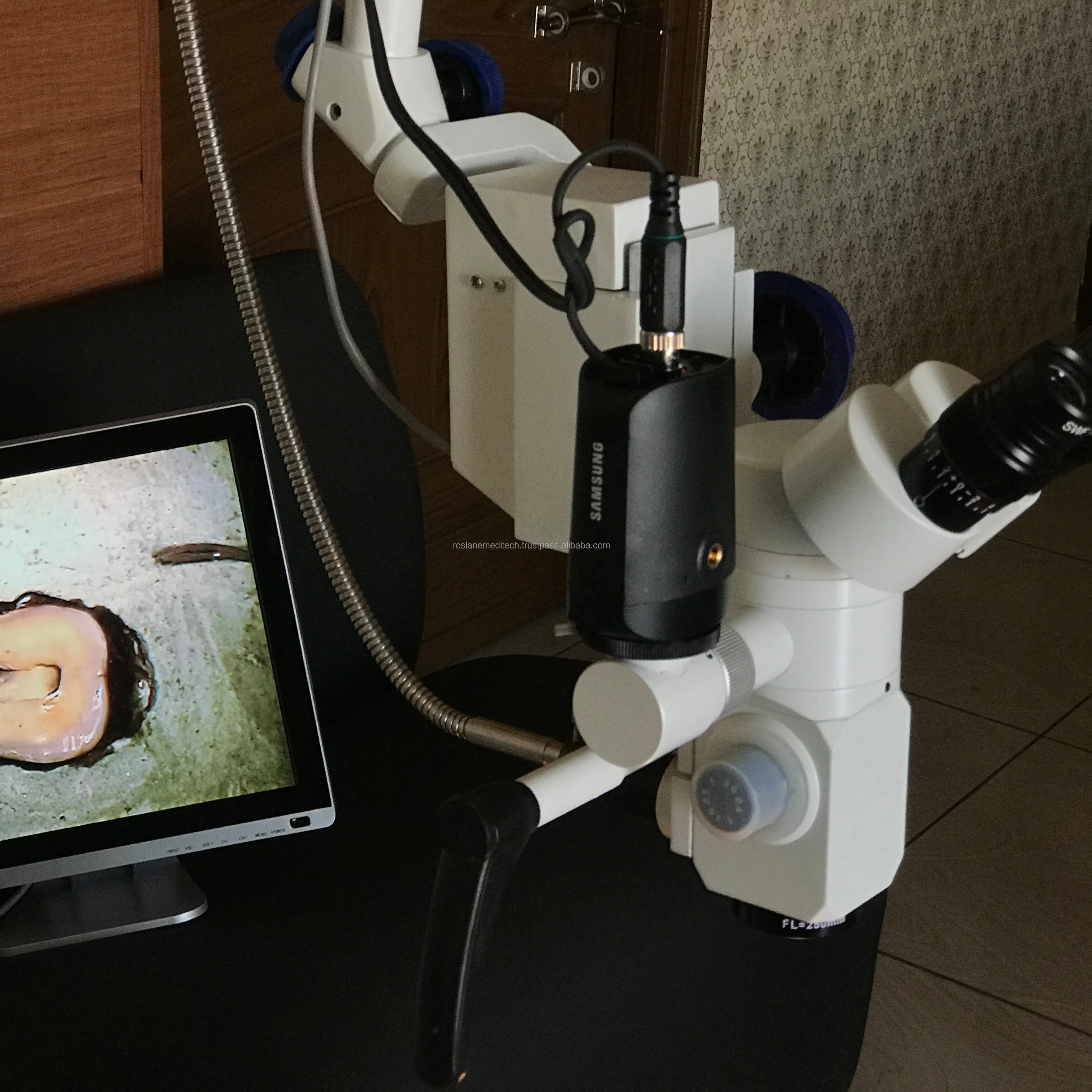 Table Mount Dental Microscope Floor Stand Led Dental Microscope