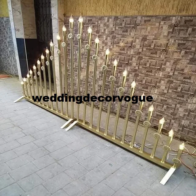 Candle Wal For Marriage Stage Decoration Wedding Metal Candle Wall For