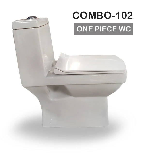 Luxury Bathroom Toilet Seat One Piece Spice-107 White 1 Piece Toilet ...