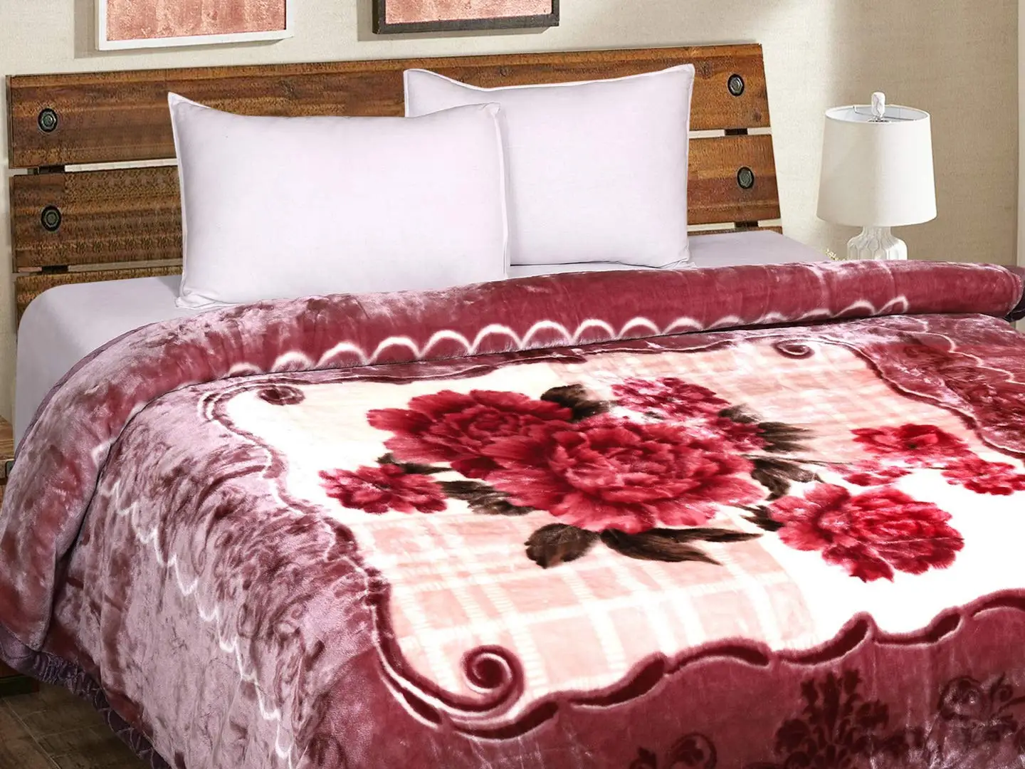 Customized Raschel Soft Cheap Fleece Blankets In Bulk Warm Thick Plush