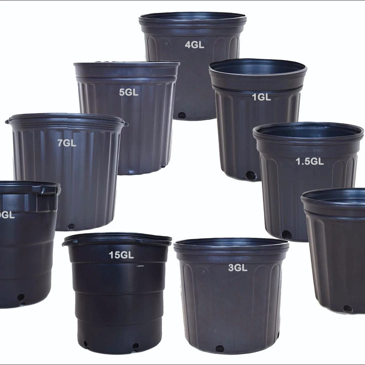 Plant Pot 1 Gallon Plastic Pot For Gardening,Planting Pot - Buy Flower ...