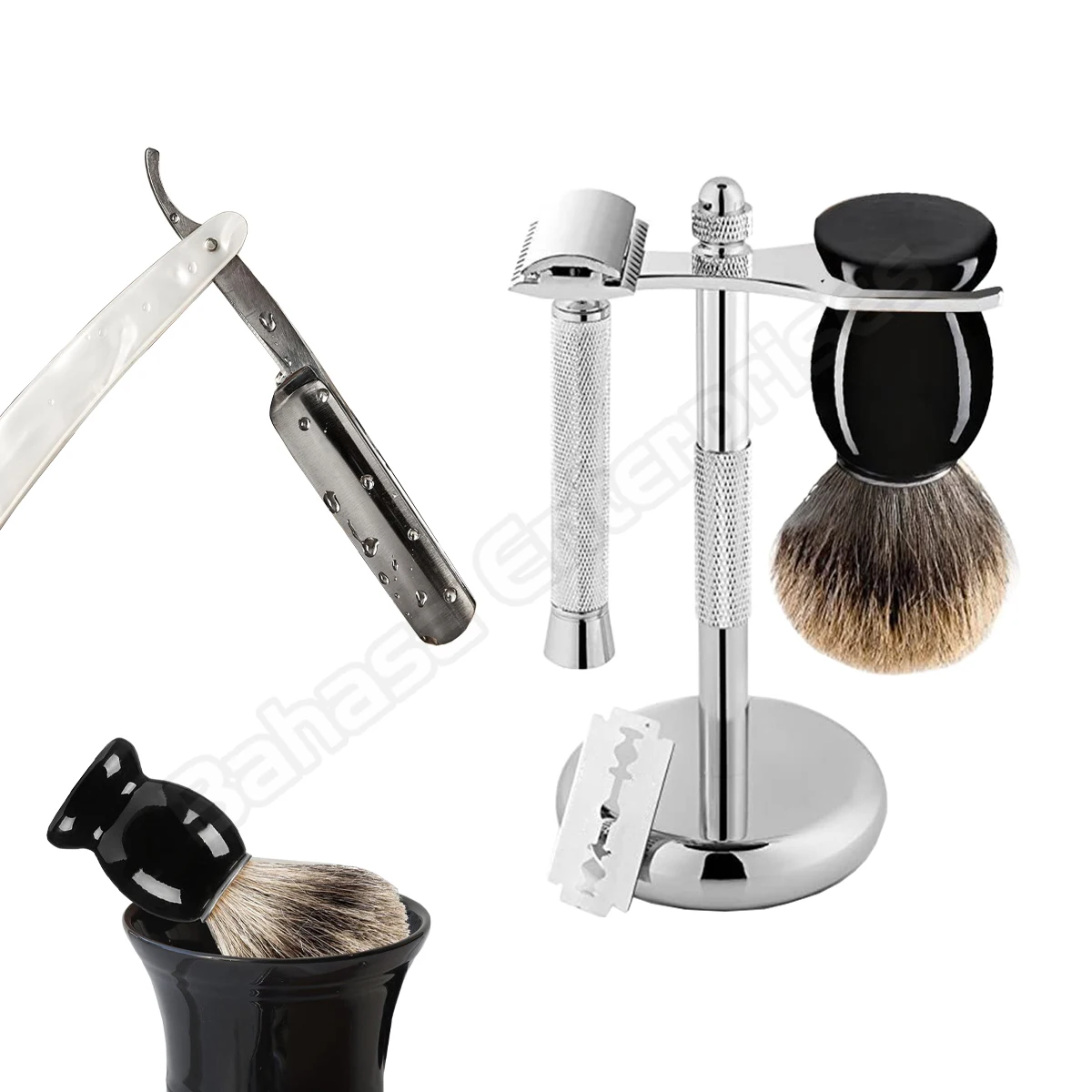 Men's Shaving & Grooming Manual Set Professional Badger Hair Shaving