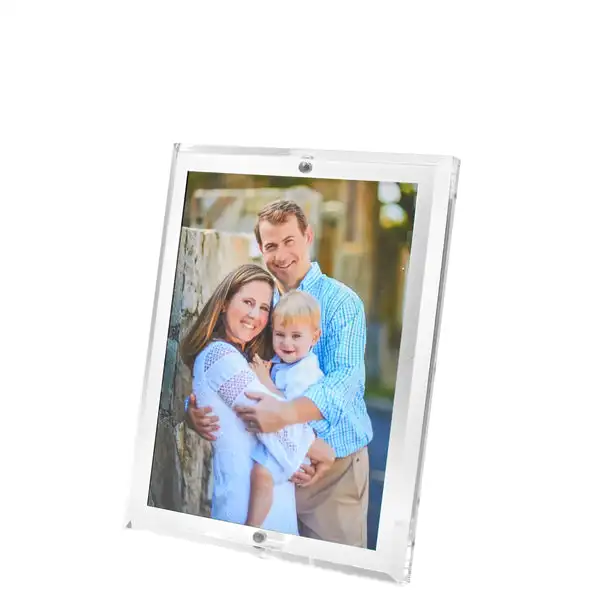 5x7 Minimalist Photo Frame Clear Thick Acrylic Easel Picture