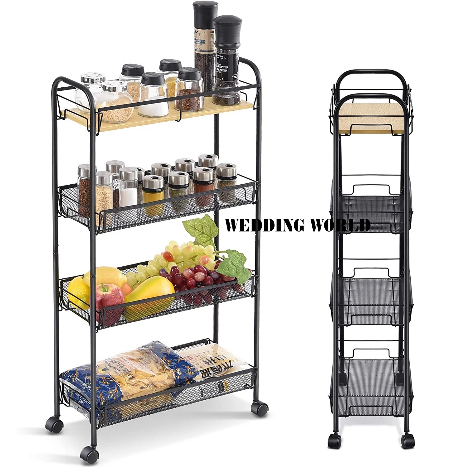 Wholesaler Of Metal Serving Trolley Superior Quality Handmade Serving