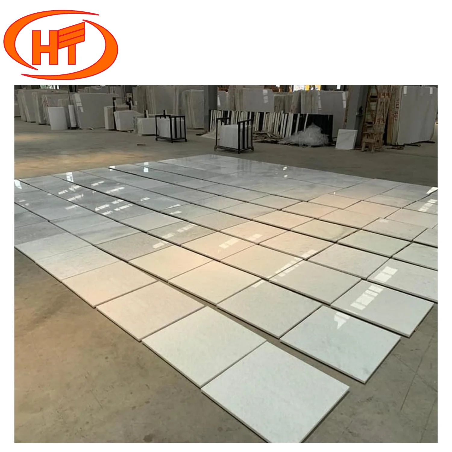 Modern Design Crystal White Marble Tile Flooring Slab Superior Quality ...