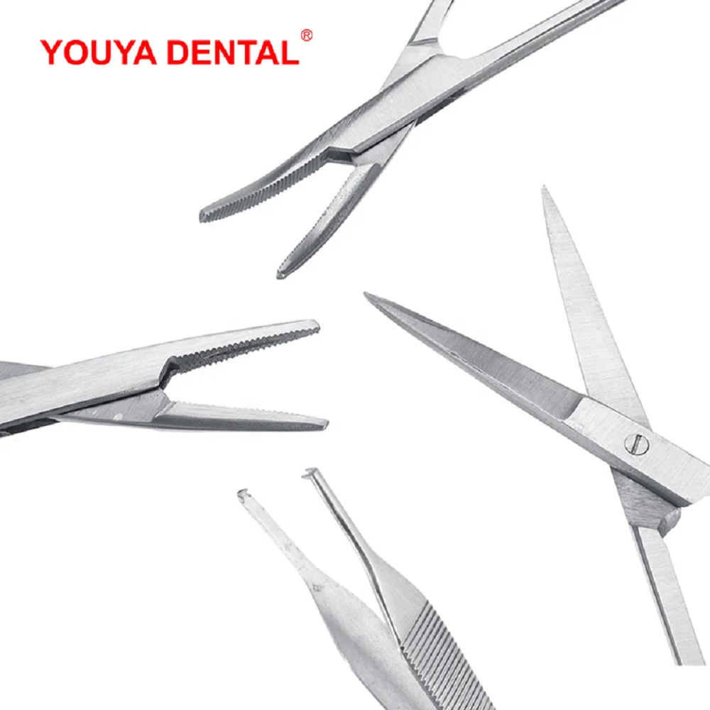 Surgical Suture Training Kit Medical Tweezers Needle Holder Hemostats