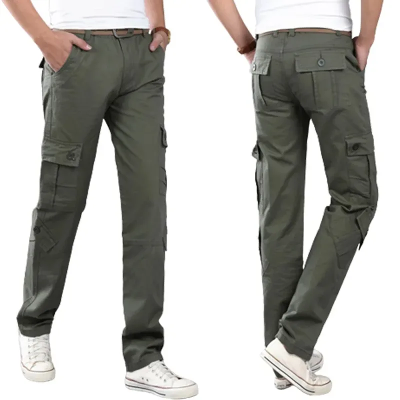 Factory Direct Custom Cargo Pants For Men's 100% Cotton Multi Pocket ...