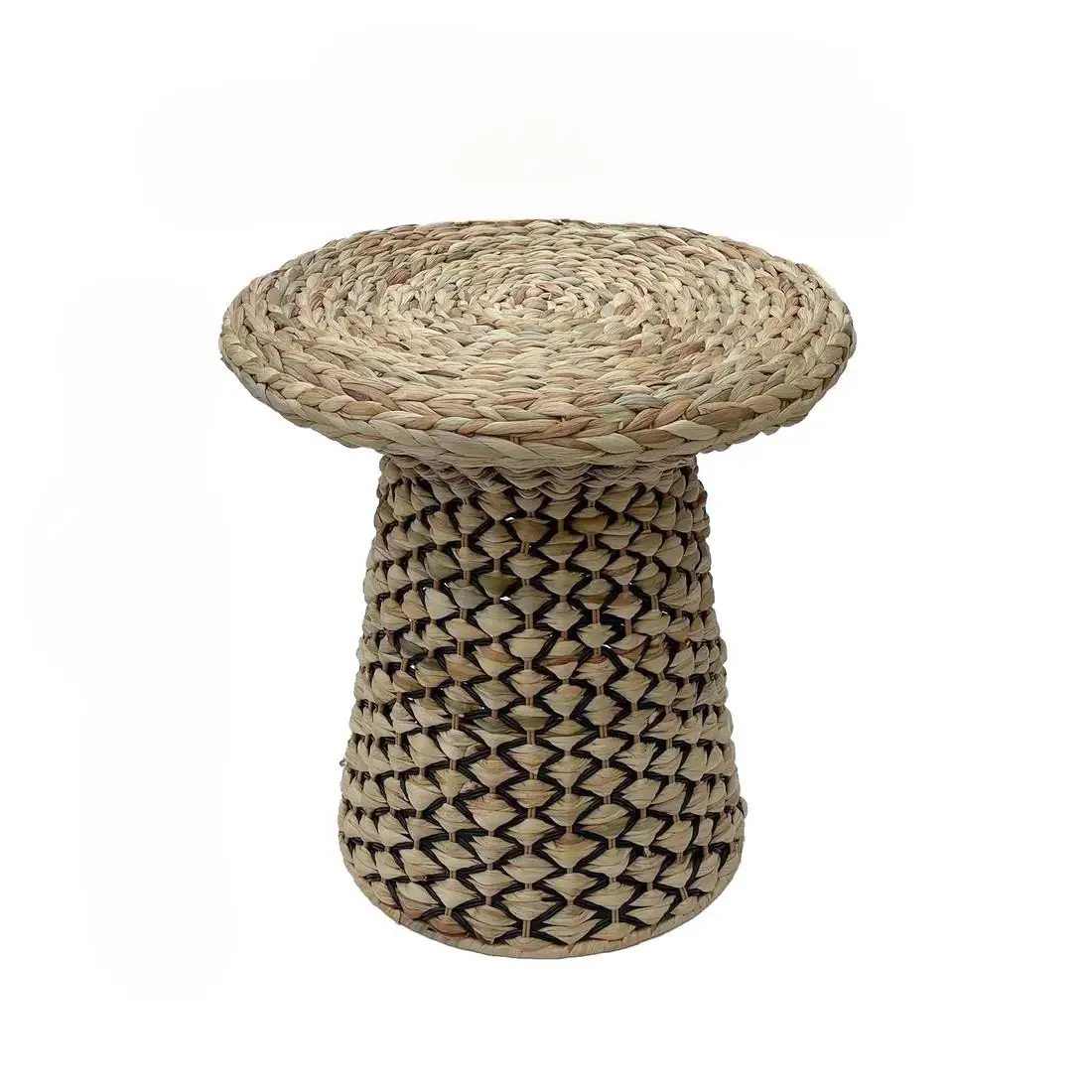 Water Hyacinth Coffee Table Round Storage Side Table Round Custom Size ...