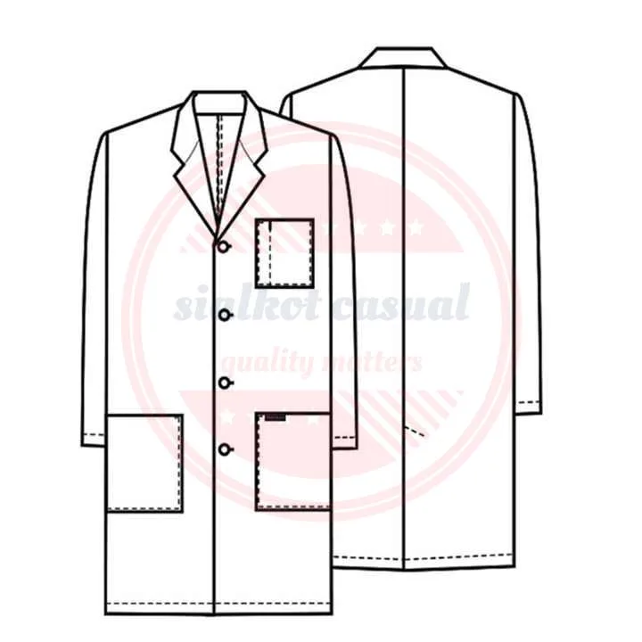Custom Long Sleeves Hospital Uniform Lab Coat For Men Women Scrub Suits