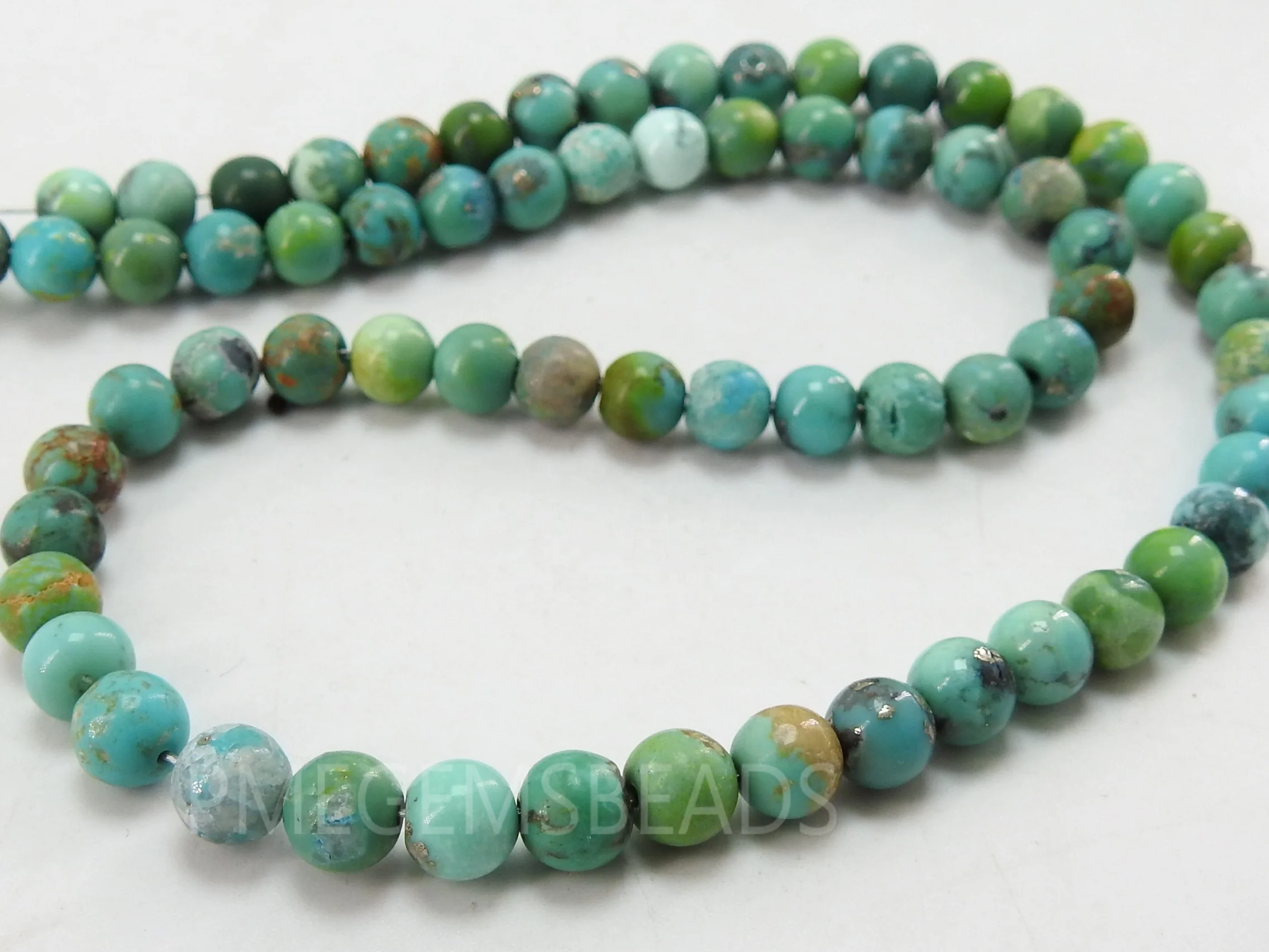 Arizona Turquoise Smooth Sphere Ball Round Beads/roundel/loose Stone/for Making Jewelry