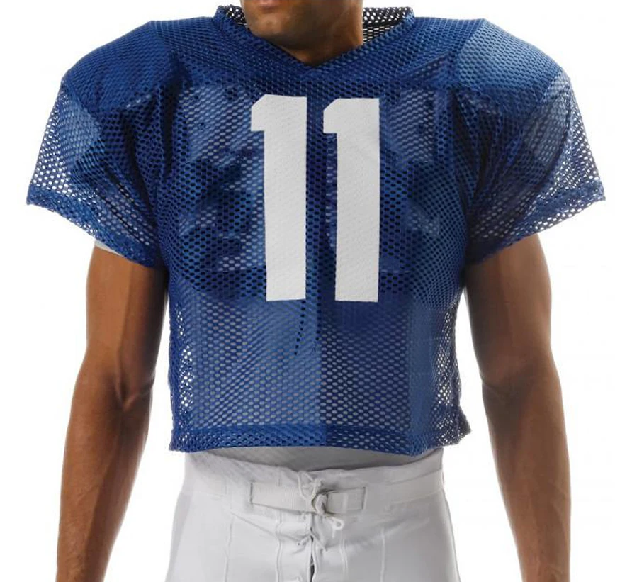 American Football Mesh Jersey With Number And Logo Football Practice