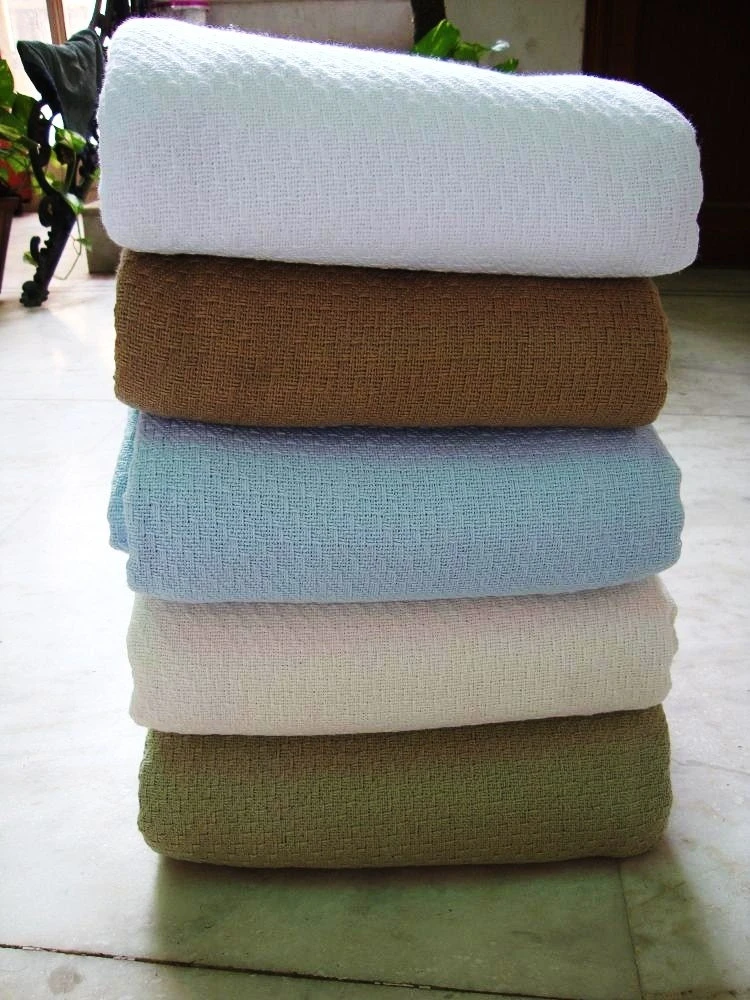 Cellular Hospital Cotton Blankets Made Of 100 Cotton By Harshit