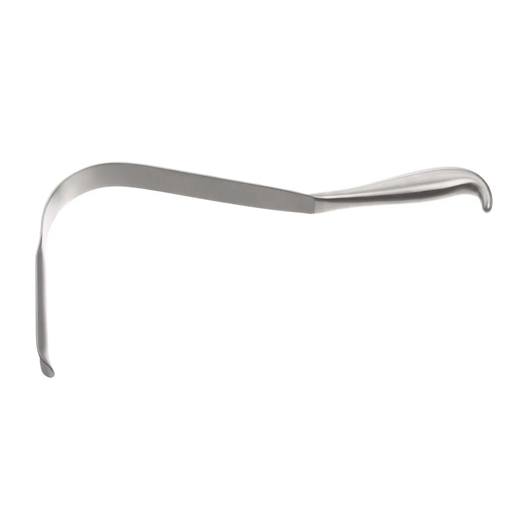 Wylie Renal Vein Retractor Long Blade Curved Horn Grip Handle Abdominal ...