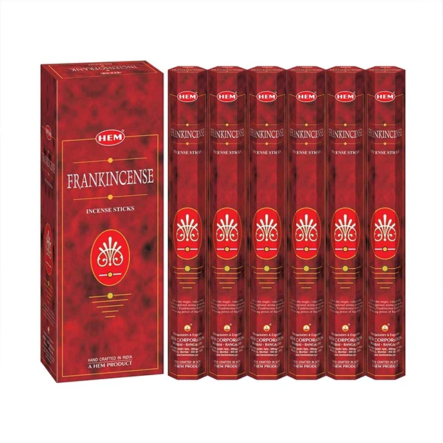 Hem Frankincense Incense Sticks 6 Hexa Boxes (20 Sticks In Each Hexa