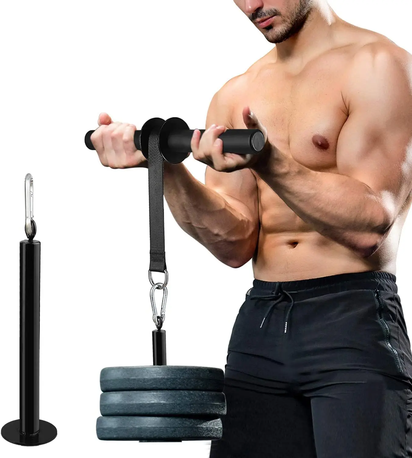 Forarm Rope Best Deal Anti-slip Forearm Wrist Blaster Roller Trainer Weight-bearing ...
