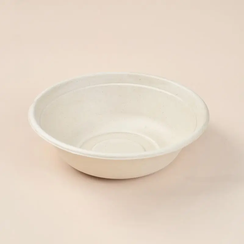 24oz Biodegradable Compostable Bagasse Pulp Tableware Disposable Bamboo ...