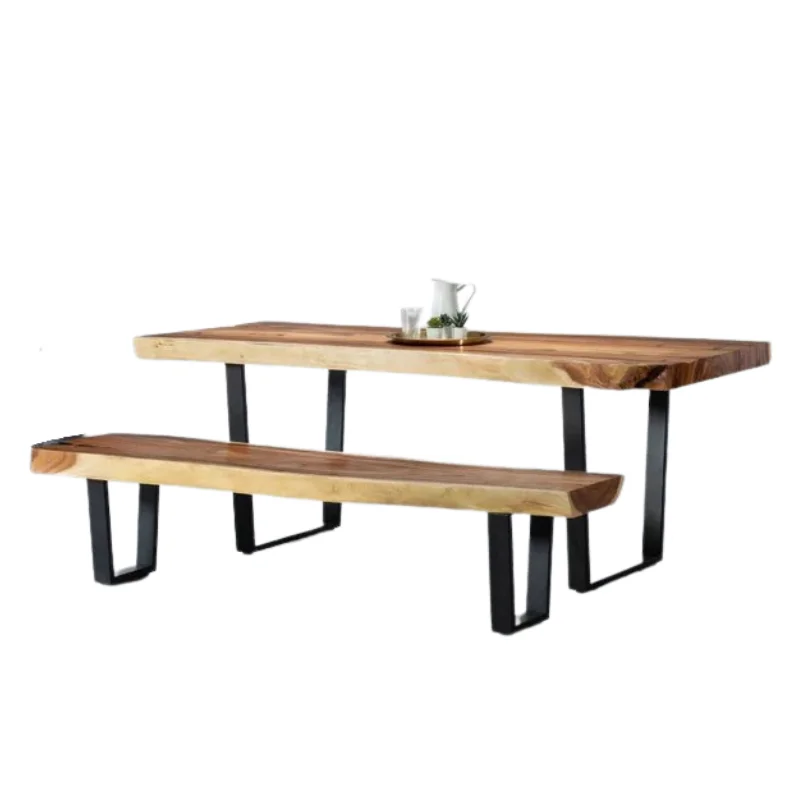 Slab Wood Dining Table Solid Wood Tables Luxury Live Edge Dining Tables