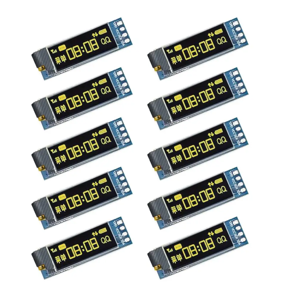 10pcs 0.91in OLED SSD1306
