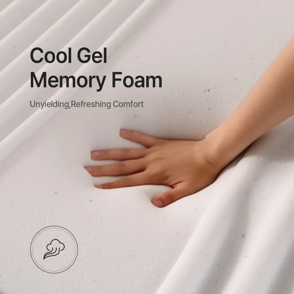 Mattress With Memory Form And Strong Returnable Shape On Floor Folding