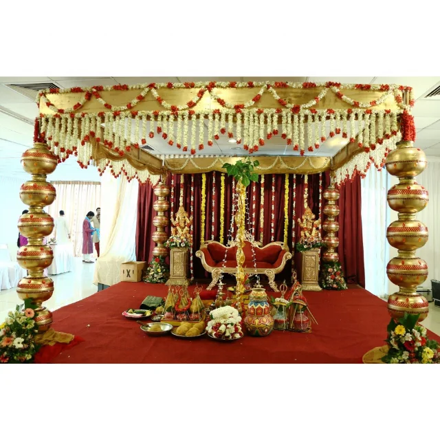 South Indian Rajwada Style Wedding Mandap Elegant Look Wedding Mandap Set Indian Style Mandaps