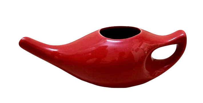 Plain White Fine Painted Ceramic Neti Pot Porcelain Nasal Irrigation ...