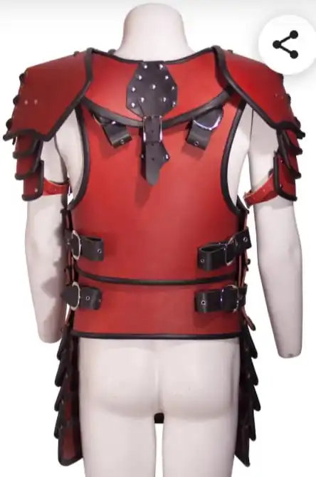 Muscle Body Armour Cuirass With Brass Accents | Adult Size Greek ...