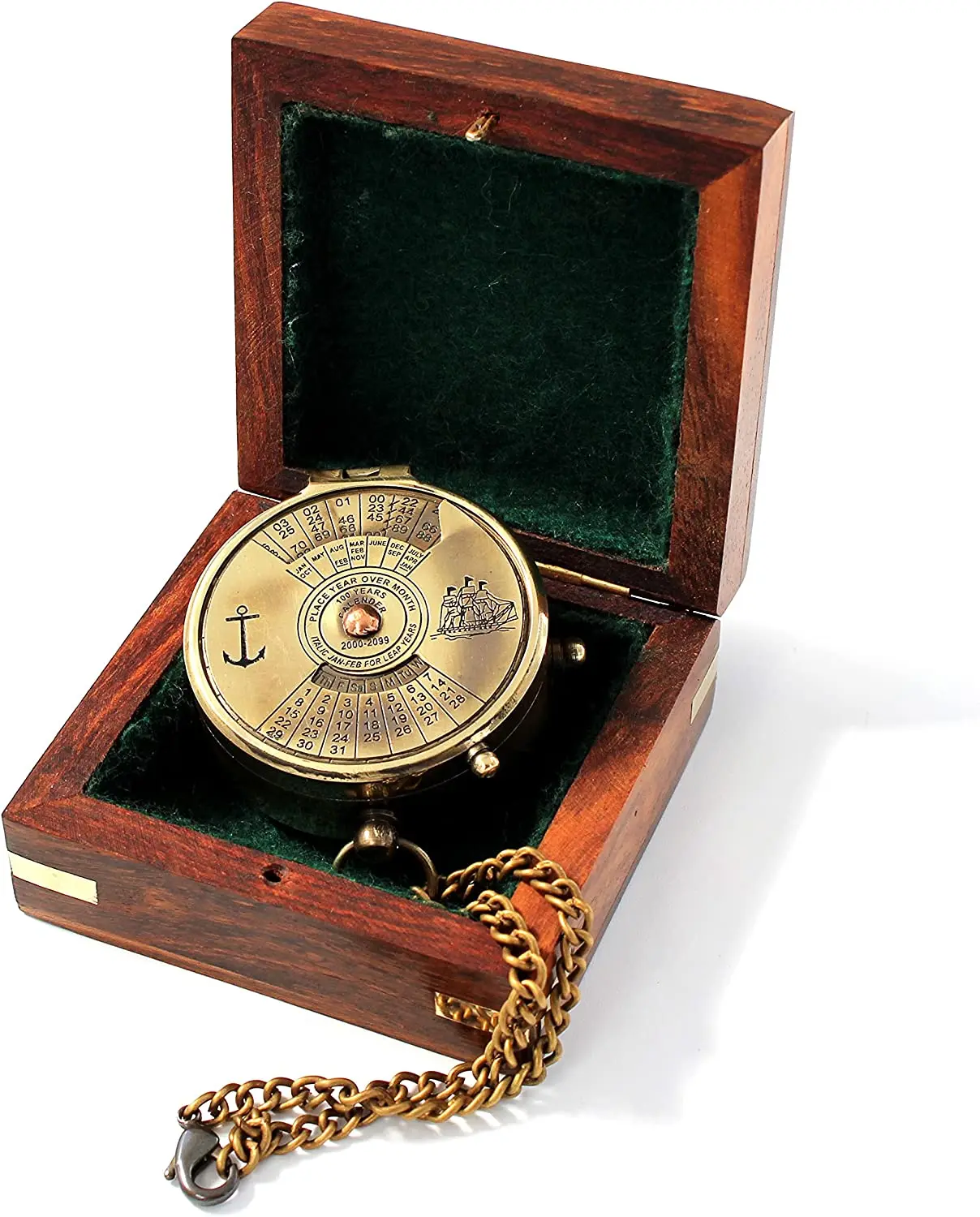 Compass Camping Travelling Equipment Boat Compass Engraved Brass