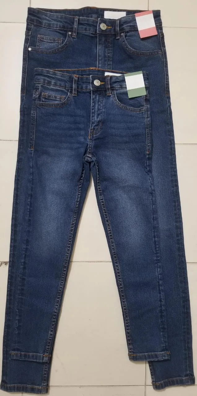 Jeans Boys Summer New Pocket Embroidery Reduced Age Small Straight Leg