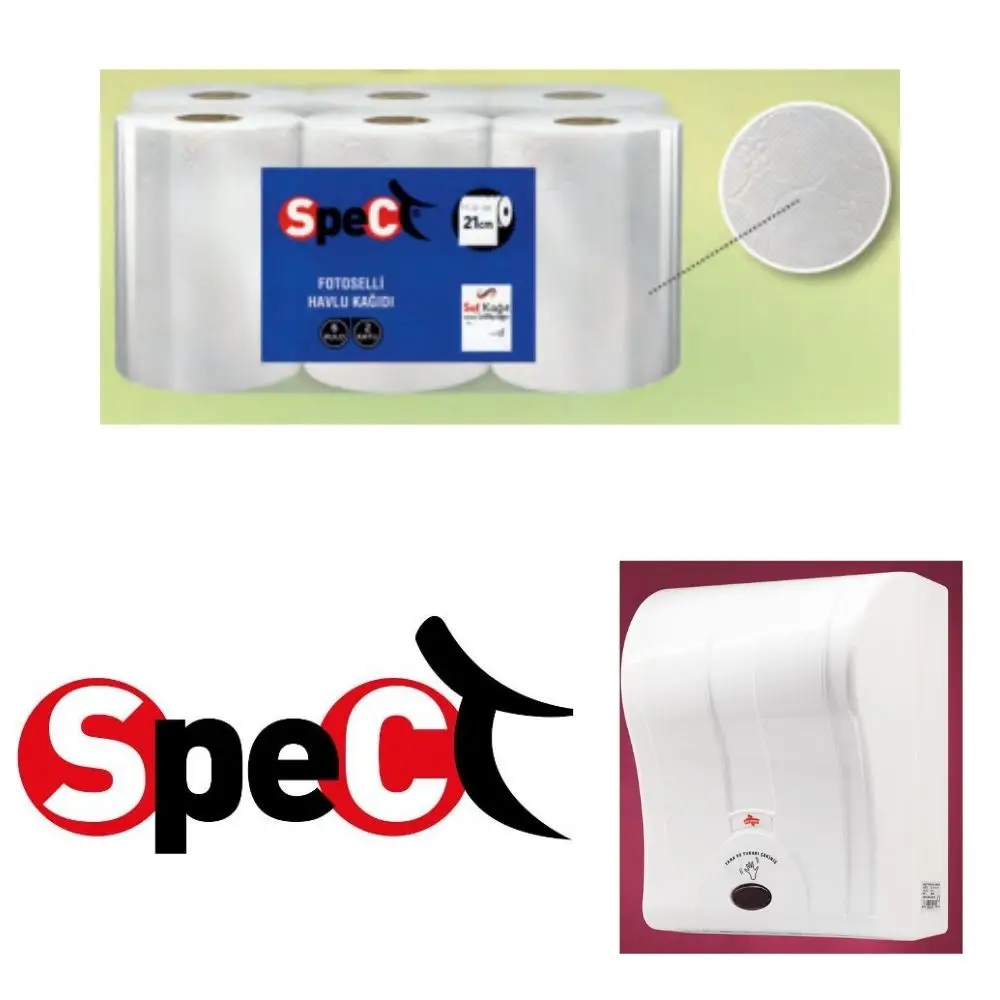 Autocut Roll Paper Towel Spect 3,5 Kg 58 M 21 Cm 6 Rolls Non Perforated