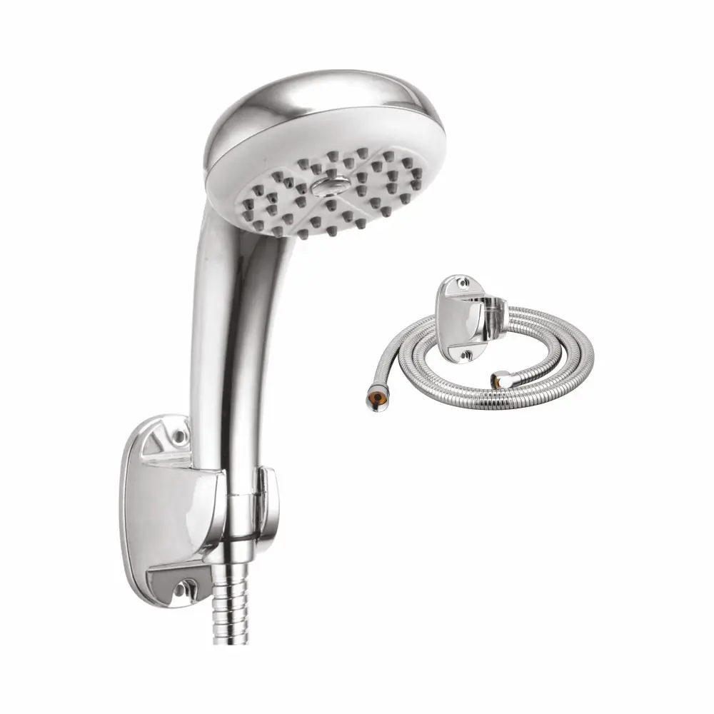 India Manufacturer Hand Shower 1.5 Mtr Cp Tube & Hook (abs With Chrome) High Pressure Portable