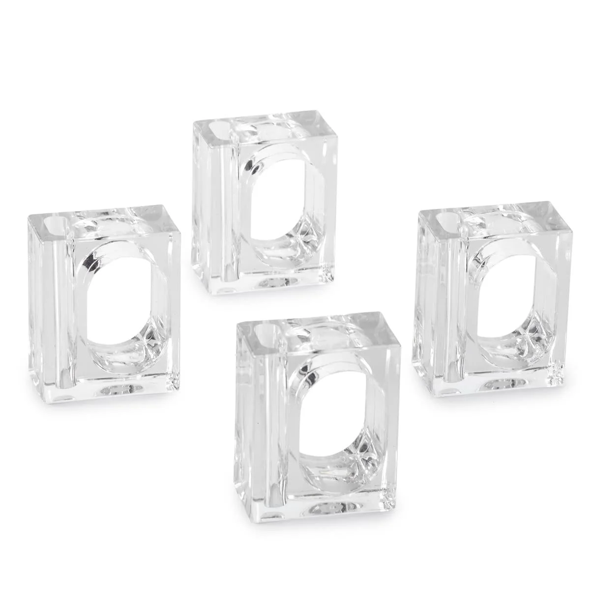 Acrylic Newly Product Napkin Rings With Velvet Holder Wholesale Acrylic