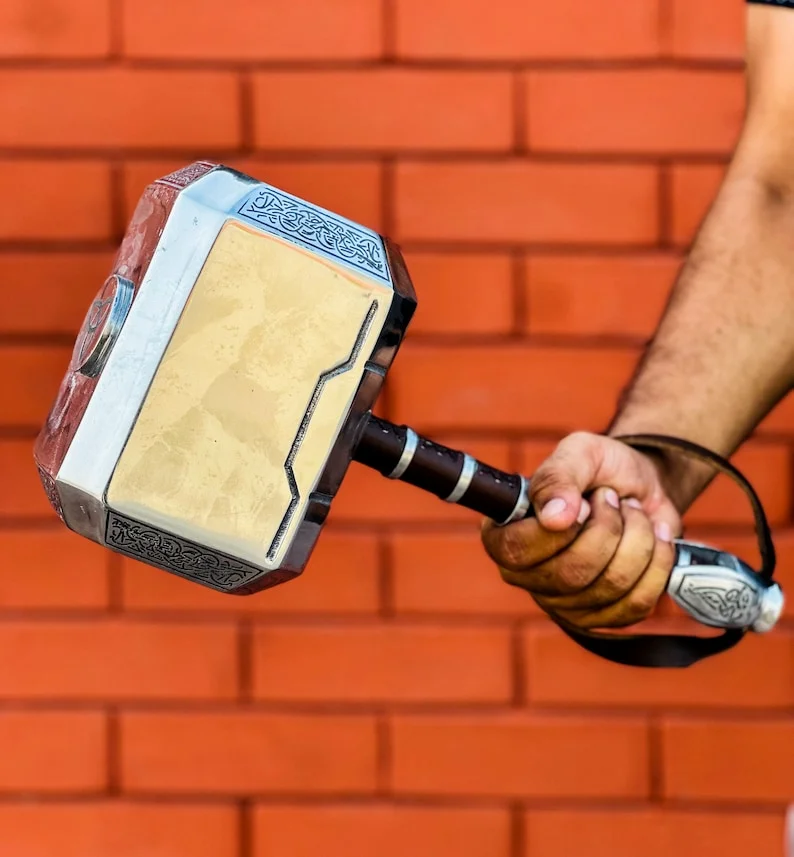 Marvel Thor Hammer Mcu Thor Mjolnir Cosplay Scale Movie Prop Replica