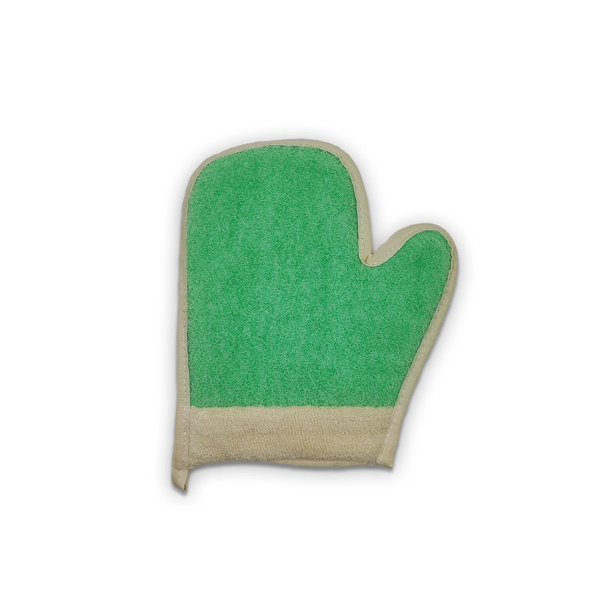Polycotton Bath Glove With Thumb 100 Natural Bath Loofah Body Washer