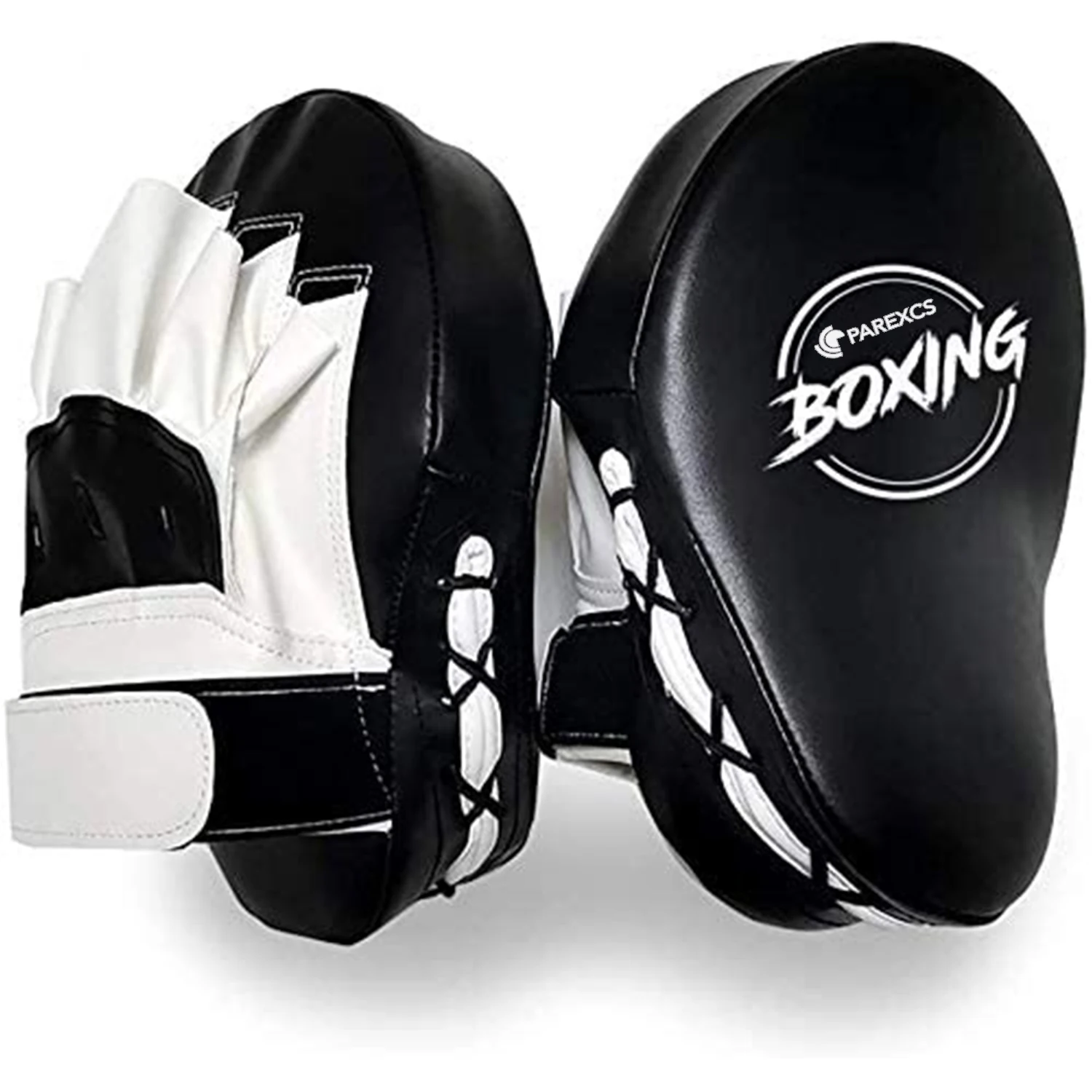 Parexcs Premium Leather Essential Curved Boxing Mma Punching Mitts