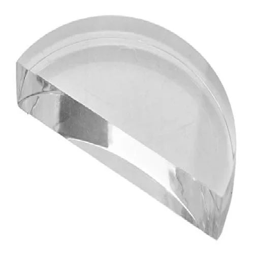 Semicircular Blocks Made Of Clear Acrylic Is An Optical Instrument