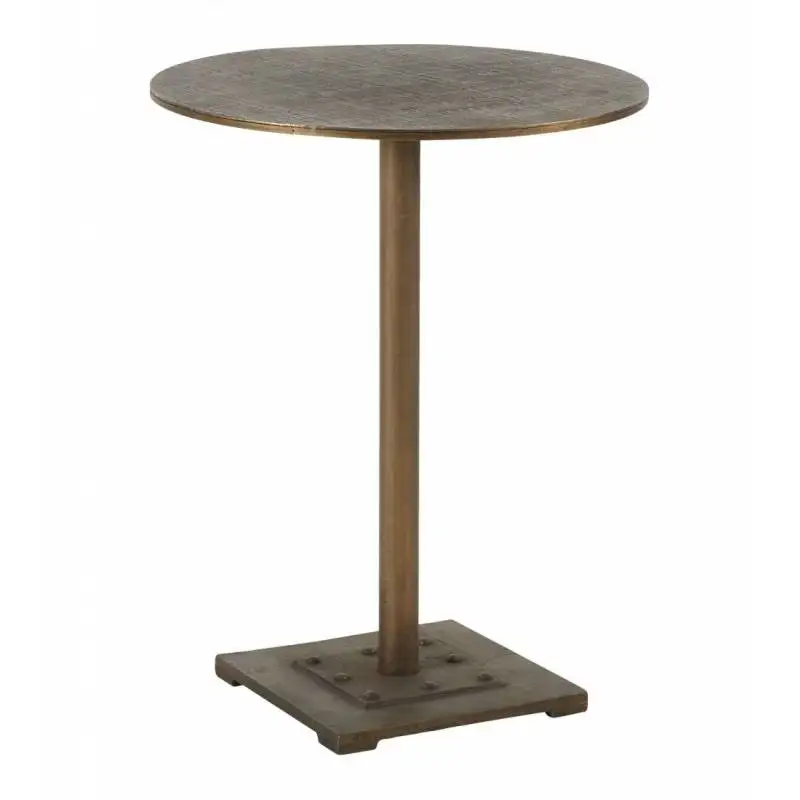 Luxury Aluminium Side Table Round Top Handmade Casted Aluminium Folding ...