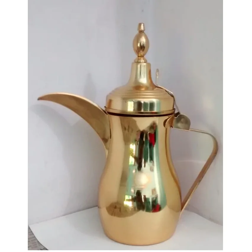 Stainless Steel Handmade Arabic Dallah Tea Coffee Pot For Serving Coffee Serving Arabic Coffee