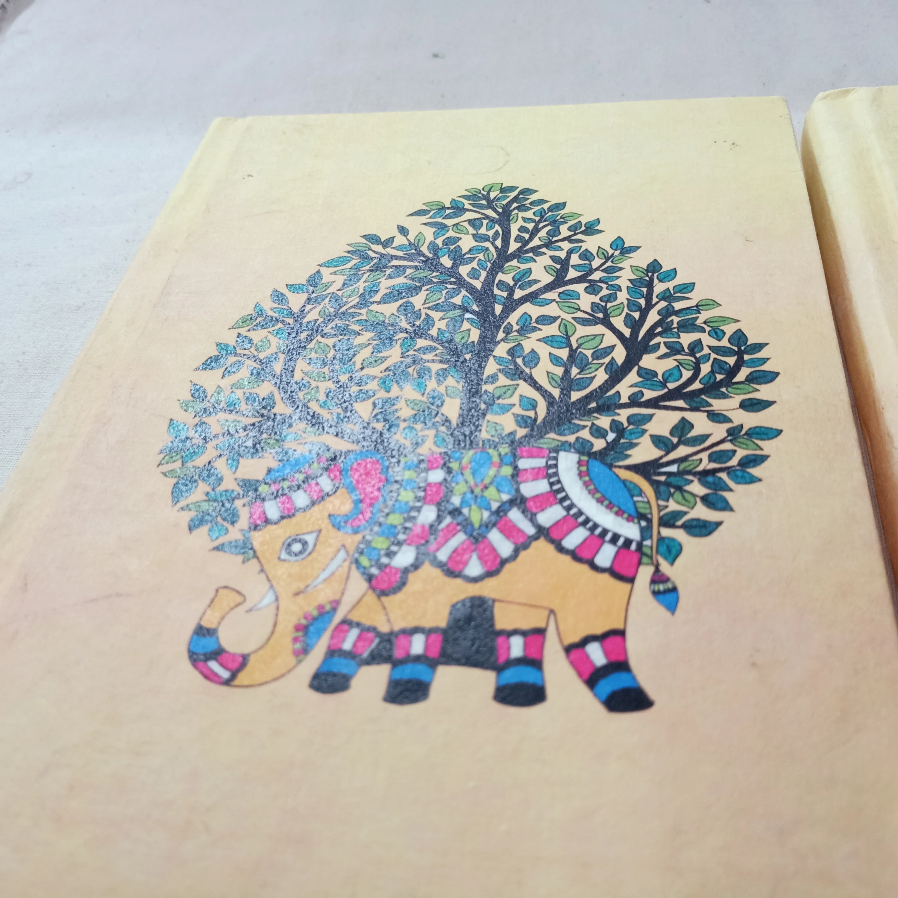 Indian Note Books Custom Made Madhubani Handmade Hand Painted Notebooks Made With ...