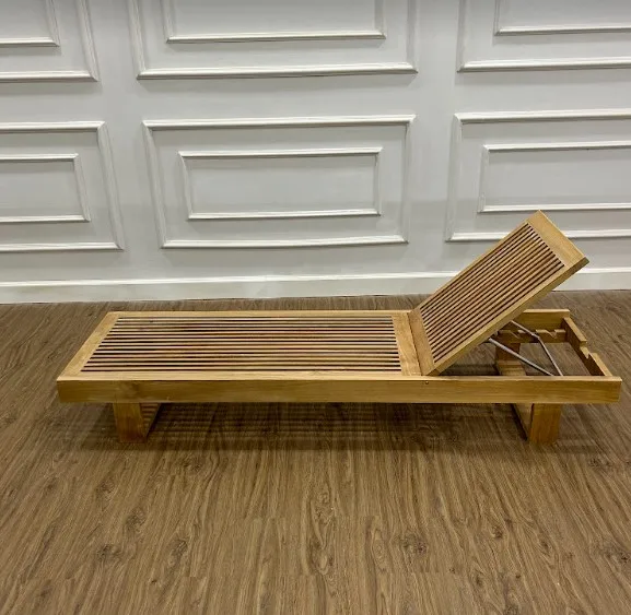 Teak sun Lounger Okinawa Garden Furniture