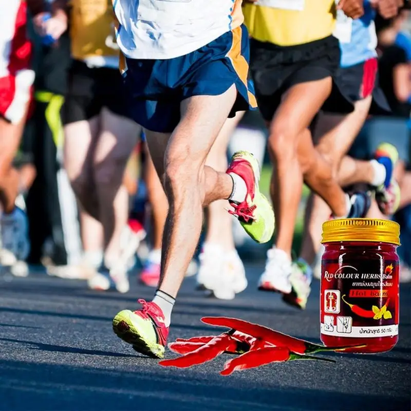 Red Colour Herbs Balm Massage Balm For Pain And Swell Relief Hot Balm ...