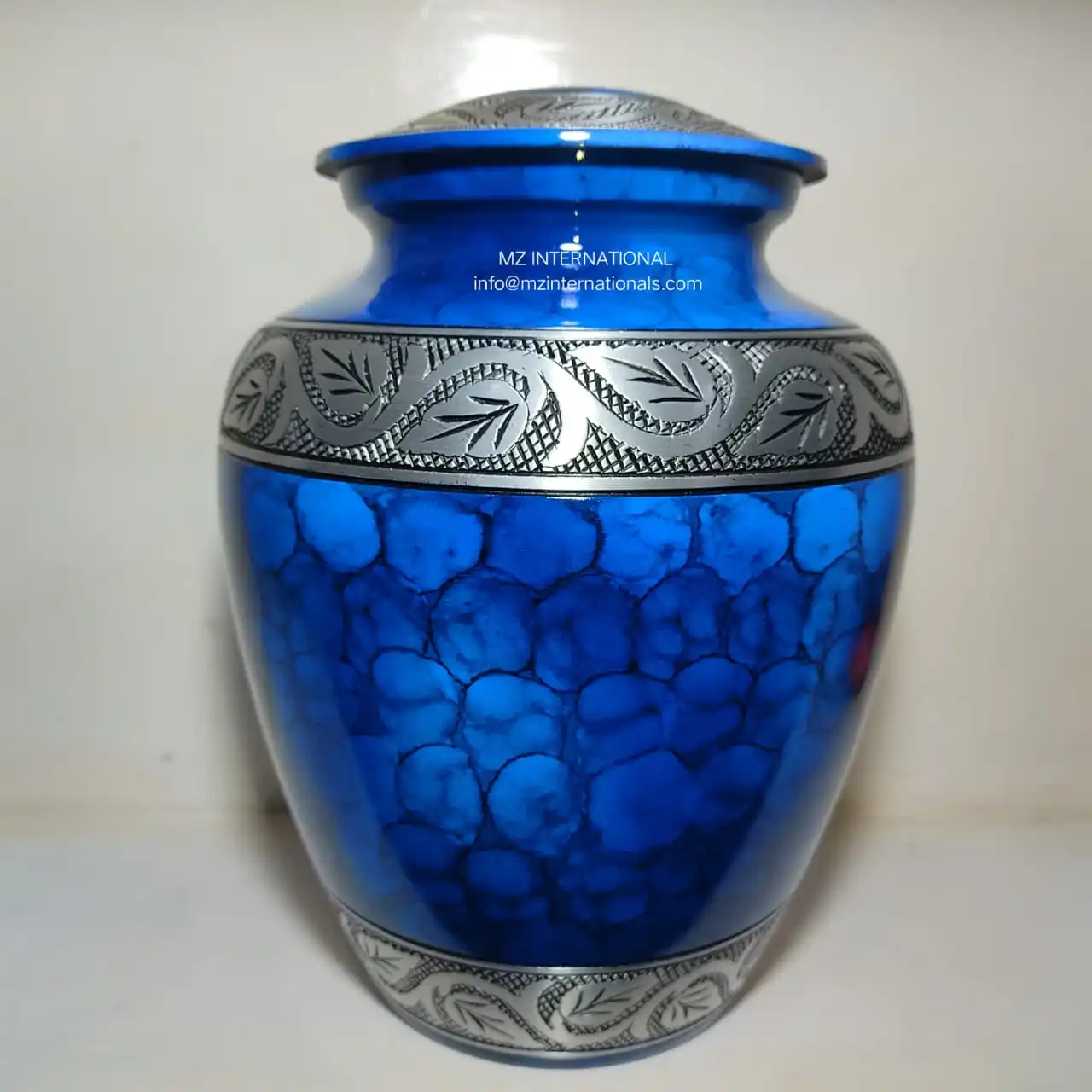 Most Beautiful Aluminium Adult Blue Fire Cremation Urns Buy Urns For