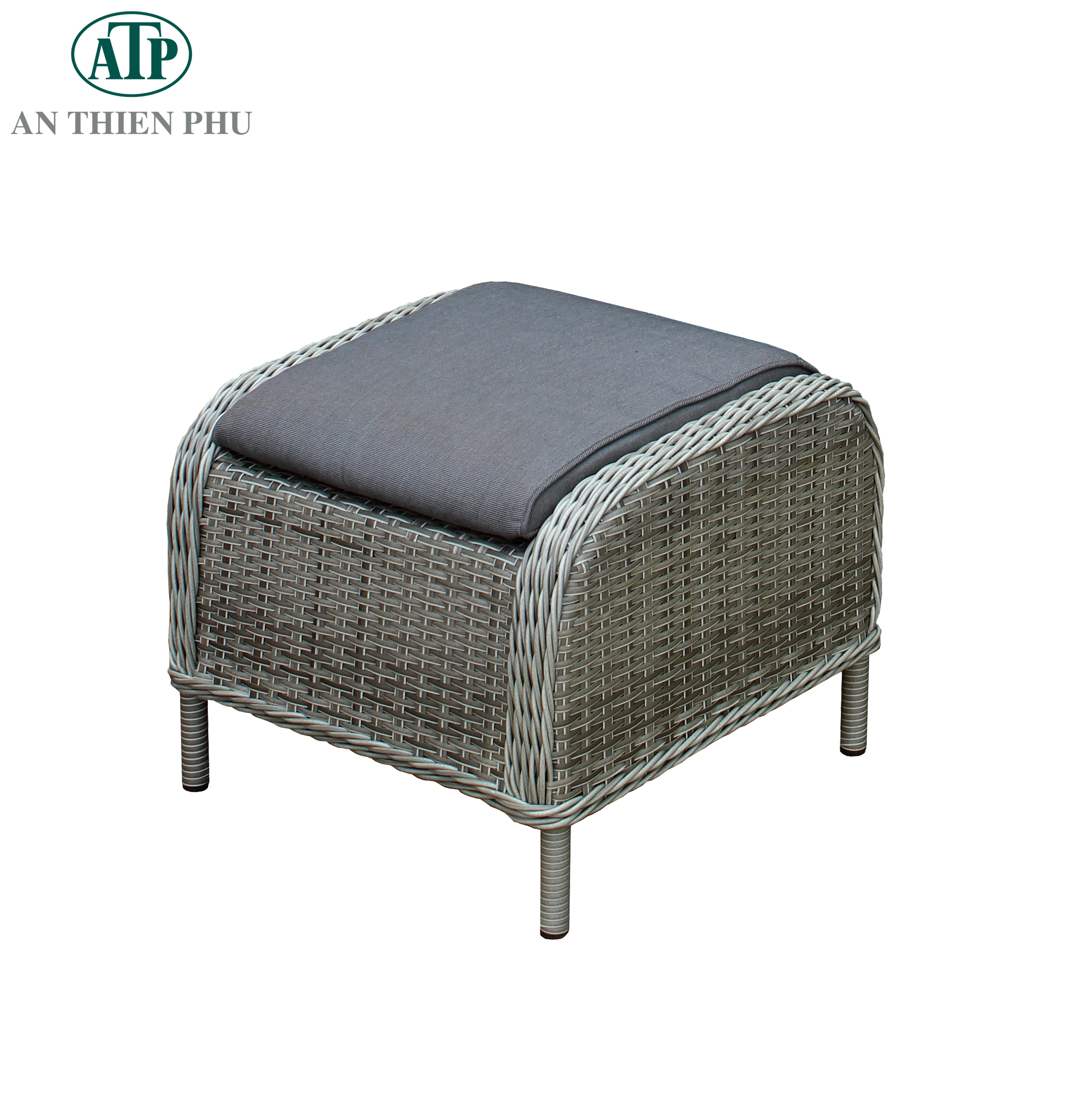 Galvanized Steel With Rattan Single Sofa Garden Rattan Made By Viet Nam