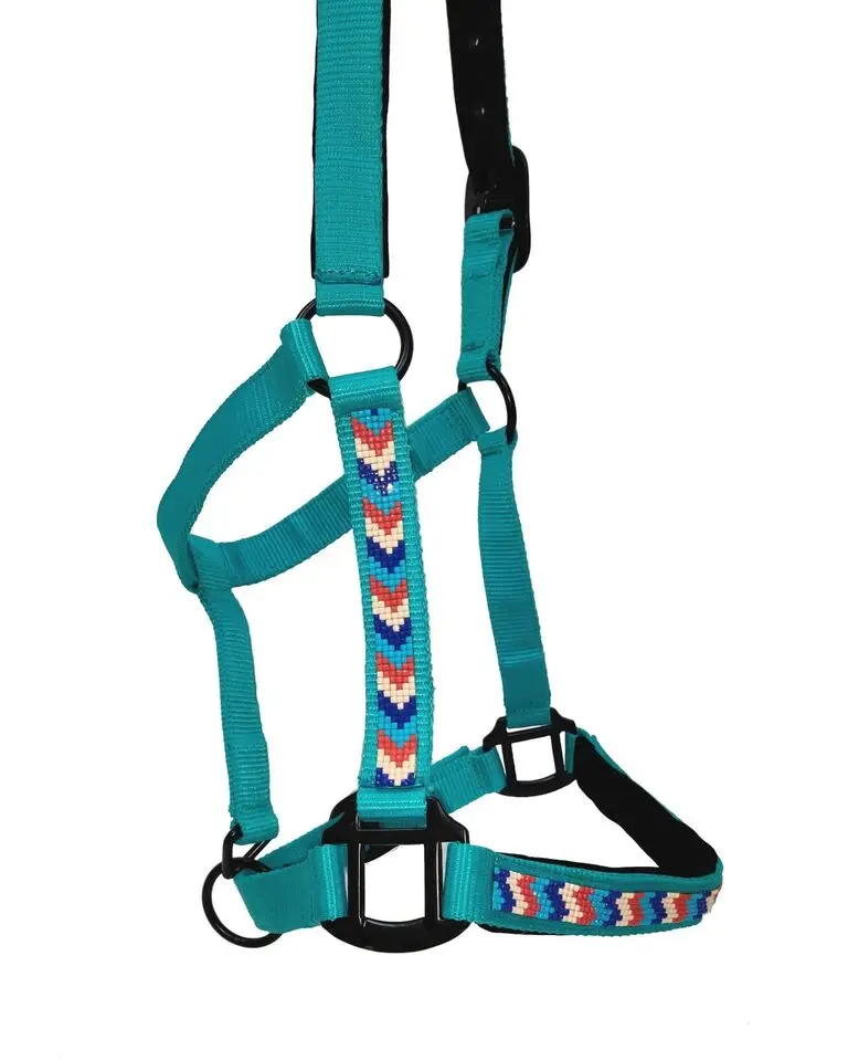 High Quality Equestrian Horse Equipment Nylon Horse Halter Multiple Colors Horse Halters With